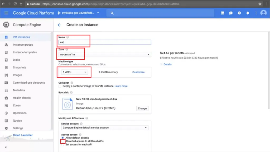 【Google ML】10 - Lab 1 - Rent-a-VM to process earthquake data - 在google雲端上分析地震資料與製圖，並儲存在雲端