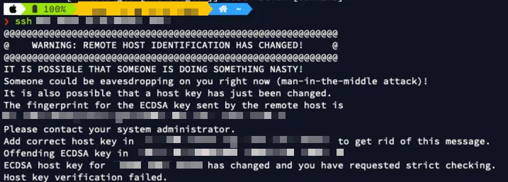 【Linux】問題解決:WARNING: REMOTE HOST IDENTIFICATION HAS CHANGED! (ssh 無法連線)