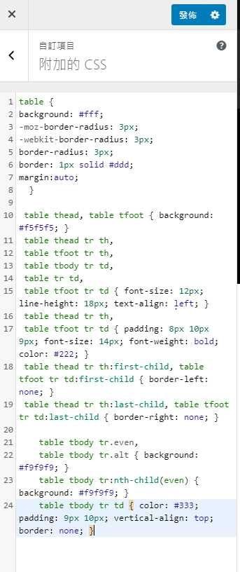 Featured image of post 【Wordpress #3】wordpress 調整文章內表格顏色 / 格式（markdown 也適用，內附 CSS 範例）
