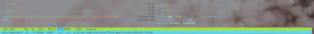 Featured image of post 【Linux 系統控制 #9】htop - 在 Linux (ubuntu) 上查詢電腦的資源使用情況, 比內建的 top 更多資訊！