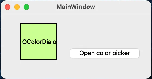 【PyQt5】Day 23 - 使用系統內建的調色盤 QColorDialog，來替我們選擇顏色 QColor (Color Picker)