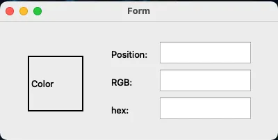 【PyQt5】Day 24 project / 偵測滑鼠目前指示顏色的小工具 (滴管工具), 利用 QCursor 偵測滑鼠, QApplication 取得截圖