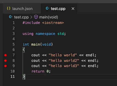 【C++ 程式編譯 #2】透過 vscode 進行 C++ debug，設定 launch.json 與透過中斷點將程式暫停，觀察變數