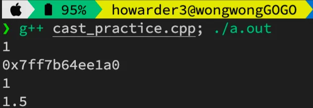 【草稿】【Modern C++ #2】 C++ 轉型 casting 整理 (C-style cast, static_cast, dynamic_cast, reinterpret_cast, const_cast)
