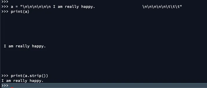 【Python 字串處理 #4】Python strip() — python 去頭去尾、去空白、去換行神器