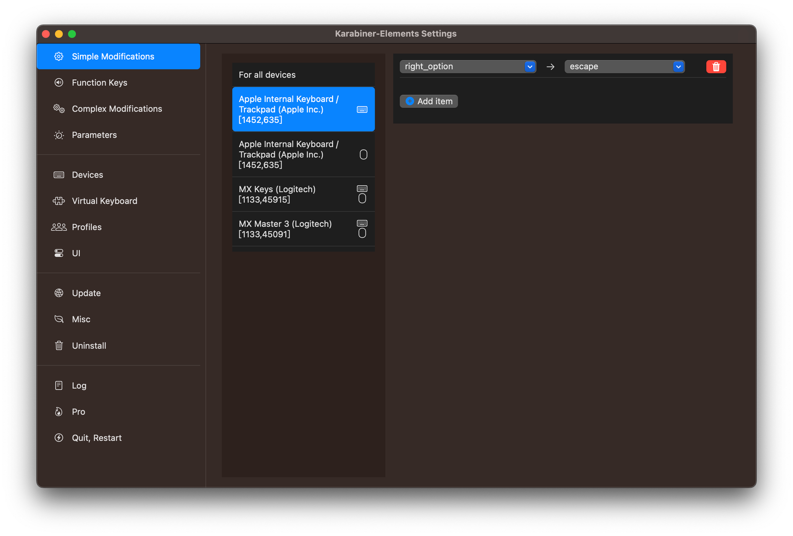 Featured image of post 【Mac】macbook touchbar 壞了沒 ESC 用怎麼辦? 用 Karabiner-Elements 變更 macbook 的鍵盤映射！
