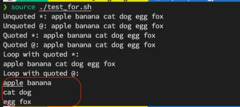 【Bash 基本語法 #4】bash for loop 實作範例程式碼 (備註：「@」, 「*」的差別)