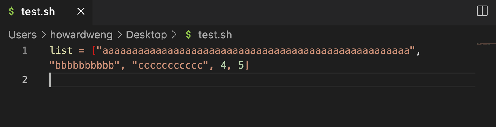 Featured image of post 【VScode #1】VScode 自動換行 (顯示上的換行，非內容的換行) option + Z / alt + Z
